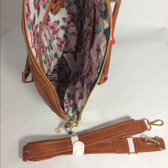 Desigual embroidery brown leather bag - Picture 8 of 8